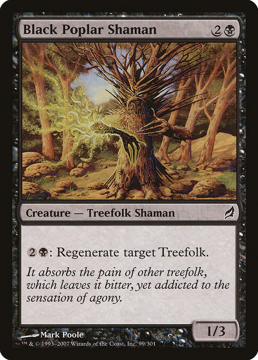 Black Poplar Shaman - (Foil): Lorwyn