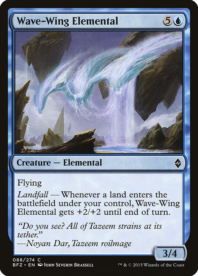 Wave-Wing Elemental - (Foil): Battle for Zendikar