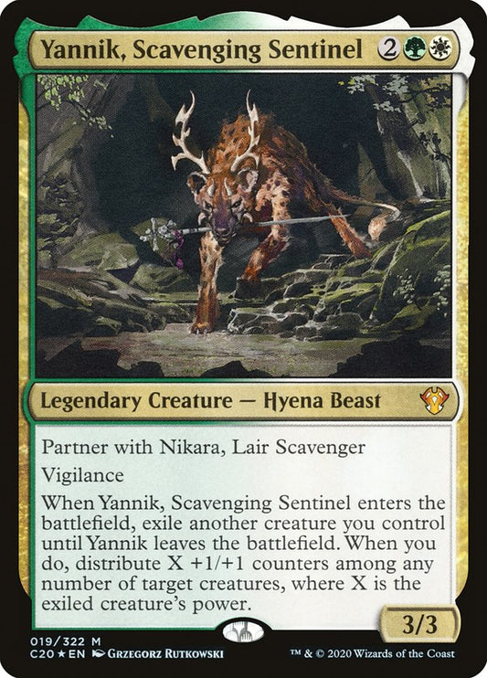 Yannik, Scavenging Sentinel - (Foil): Commander 2020