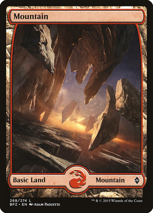 Mountain (#268) (Full Art): Battle for Zendikar