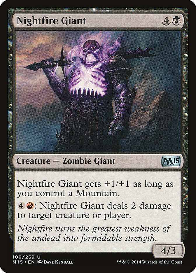 Nightfire Giant - (Foil): Magic 2015