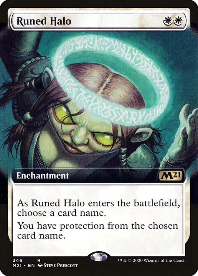 Runed Halo (Extended Art) - (Foil): Core Set 2021