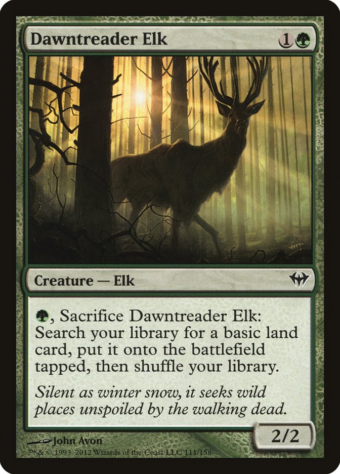Dawntreader Elk - (Foil): Dark Ascension