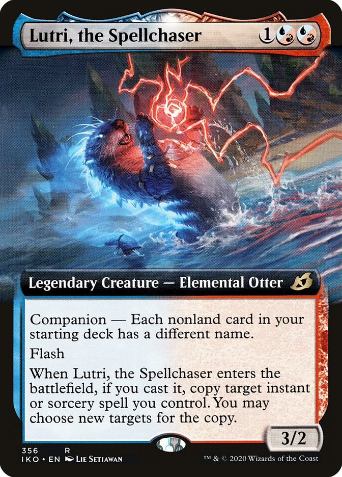 Lutri, the Spellchaser (Extended Art) - (Foil): Ikoria: Lair of Behemoths