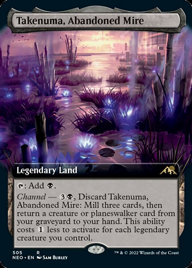 Takenuma, Abandoned Mire (Extended Art): Kamigawa: Neon Dynasty