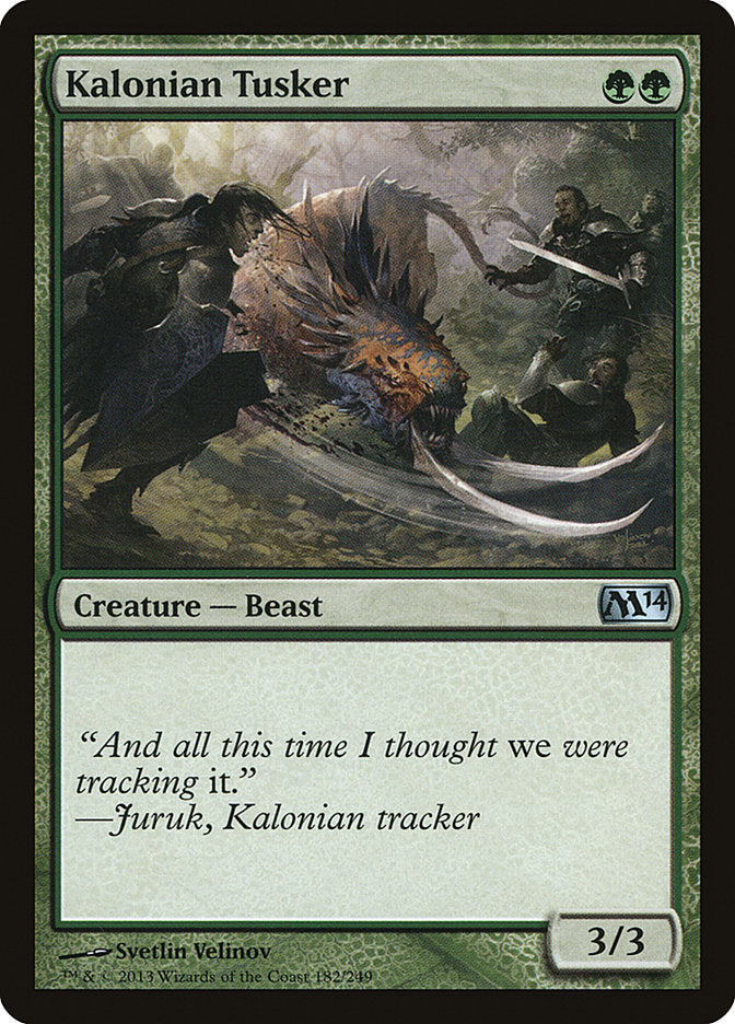 Kalonian Tusker - (Foil): Magic 2014