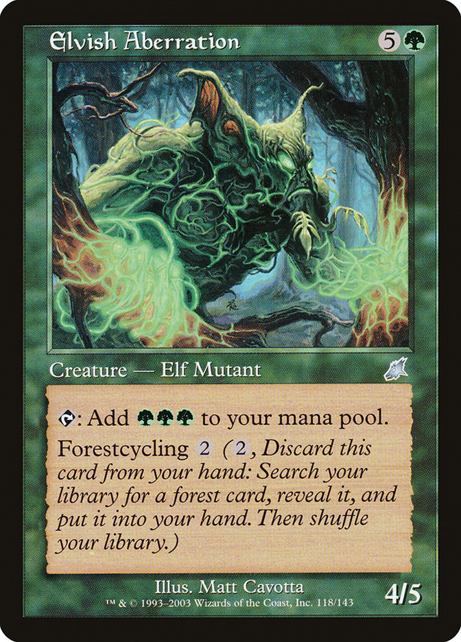 Elvish Aberration - (Foil): Scourge