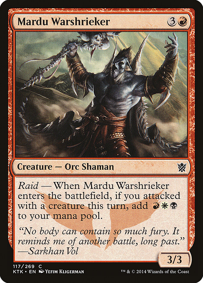 Mardu Warshrieker - (Foil): Khans of Tarkir