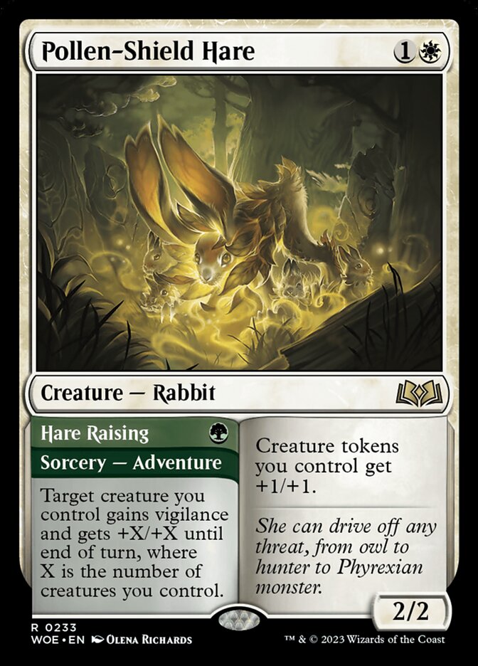 Pollen-Shield Hare // Hare Raising - (Foil): Wilds of Eldraine