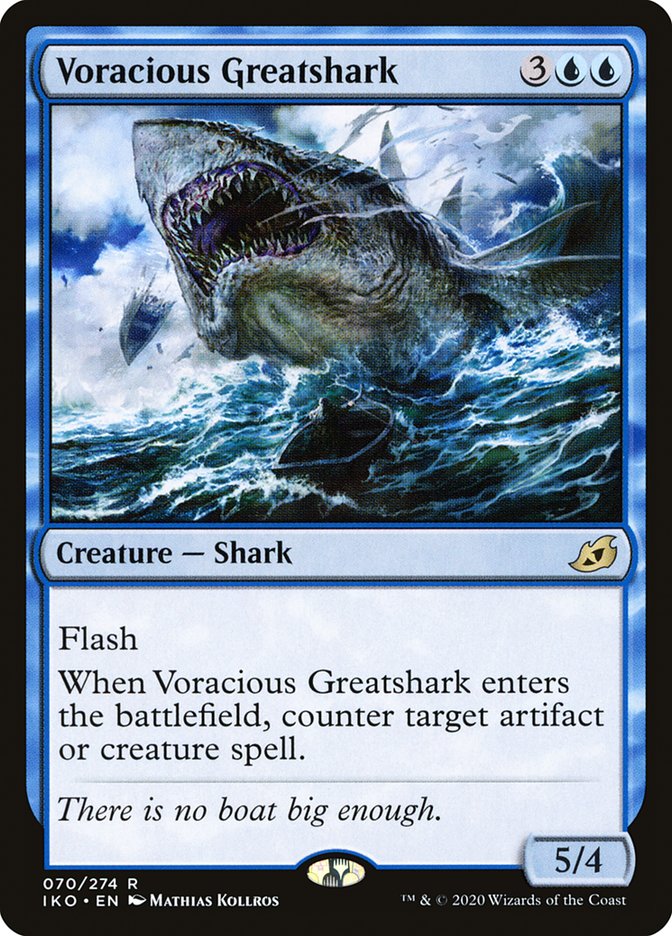 Voracious Greatshark - (Foil): Ikoria: Lair of Behemoths