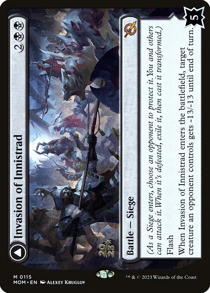 Invasion of Innistrad // Deluge of the Dead (Prerelease) (March of the Machine) - (Foil): March of the Machine Promos