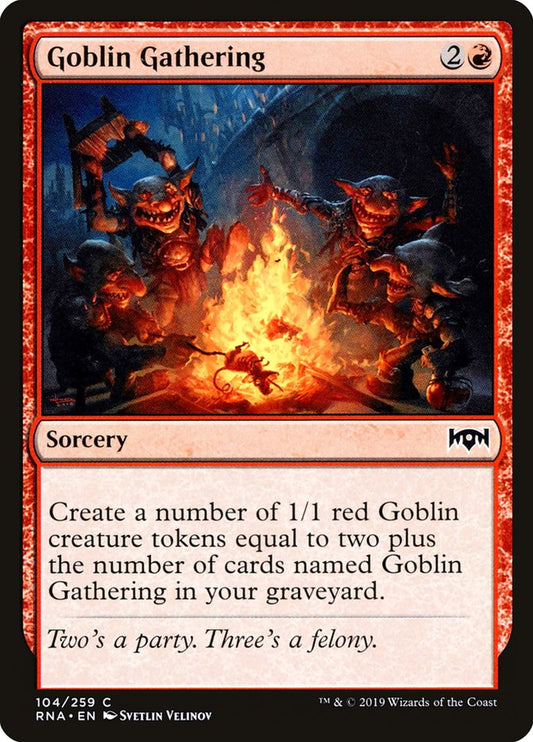 Goblin Gathering - (Foil): Ravnica Allegiance