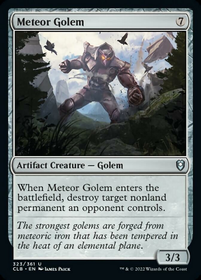 Meteor Golem - (Foil): Commander Legends: Battle for Baldur's Gate