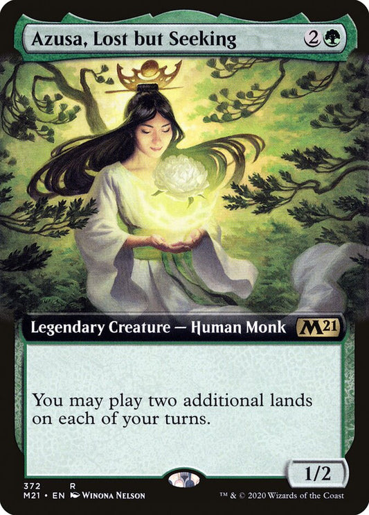 Azusa, Lost but Seeking (Extended Art) - (Foil): Core Set 2021
