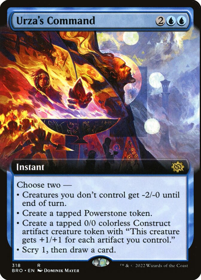 Urza's Command (Extended Art) - (Foil): The Brothers' War