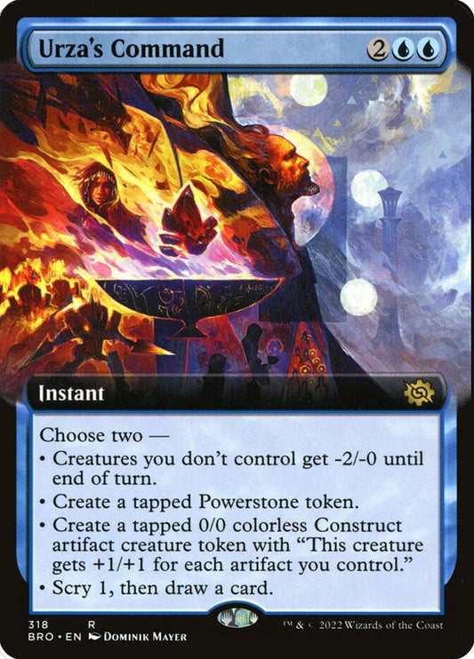 Urza's Command (Extended Art) - (Foil): The Brothers' War
