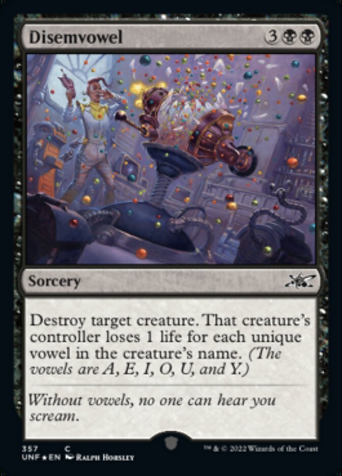 Disemvowel (Galaxy Foil) - (Foil): Unfinity