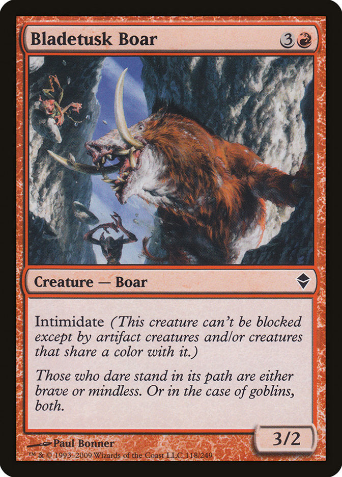 Bladetusk Boar: Zendikar