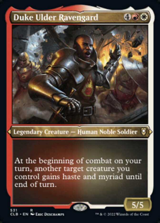 Duke Ulder Ravengard (Foil Etched) - (Foil): Commander Legends: Battle for Baldur's Gate