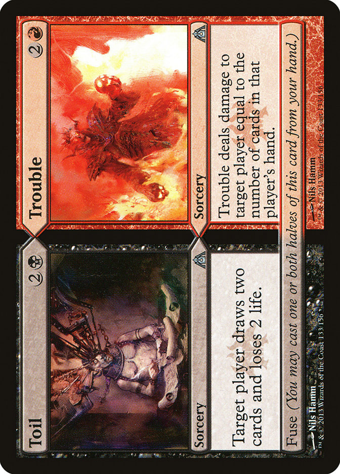 Toil // Trouble - (Foil): Dragon's Maze