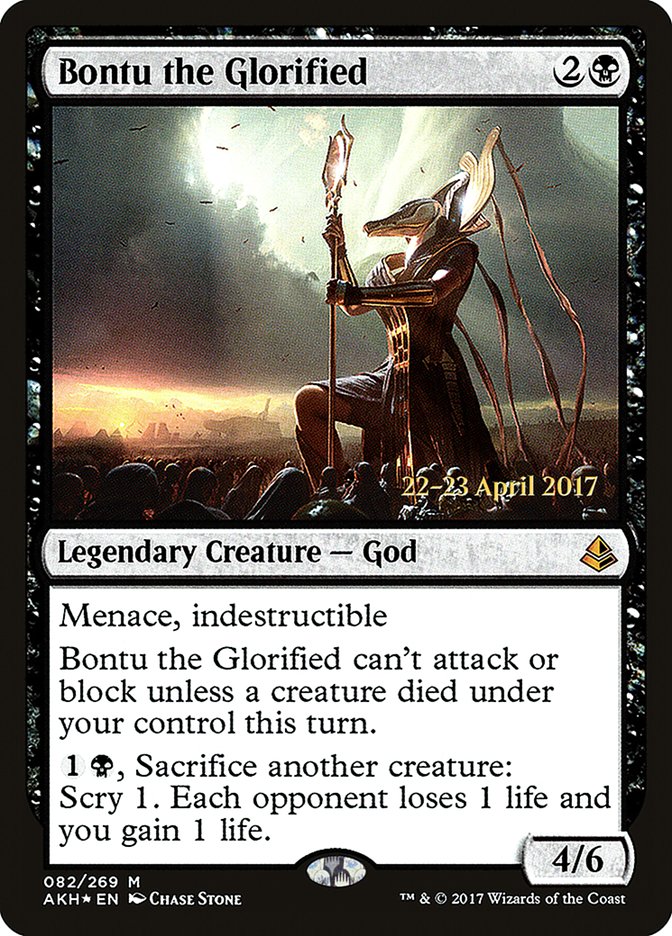 Bontu the Glorified (Prerelease) (Amonkhet) - (Foil): Amonkhet Promos
