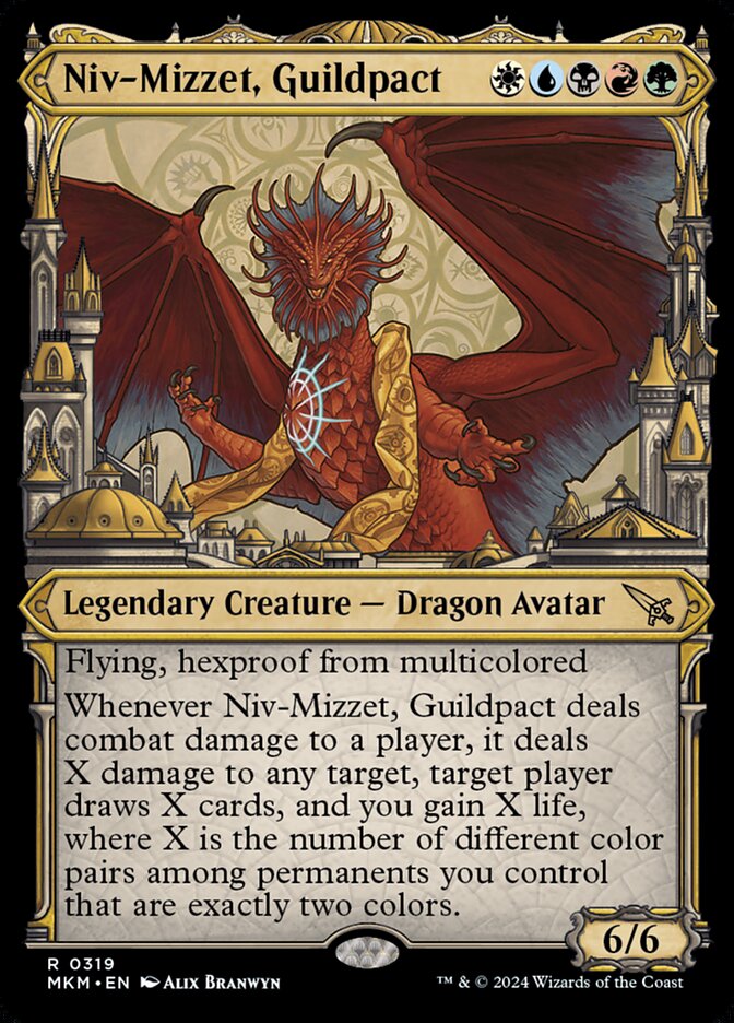 Niv-Mizzet, Guildpact (#319) (Showcase) - (Foil): Murders at Karlov Manor