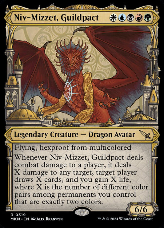 Niv-Mizzet, Guildpact (#319) (Showcase) - (Foil): Murders at Karlov Manor