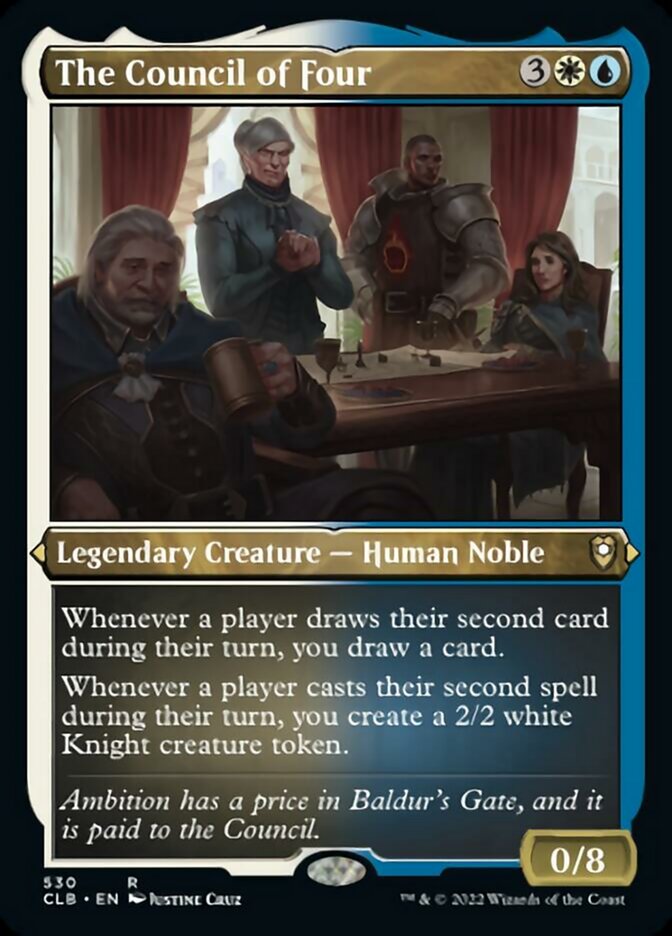 The Council of Four (Foil Etched) - (Foil): Commander Legends: Battle for Baldur's Gate