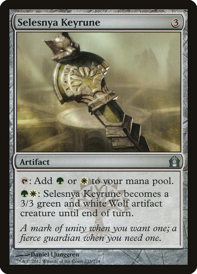 Selesnya Keyrune - (Foil): Return to Ravnica
