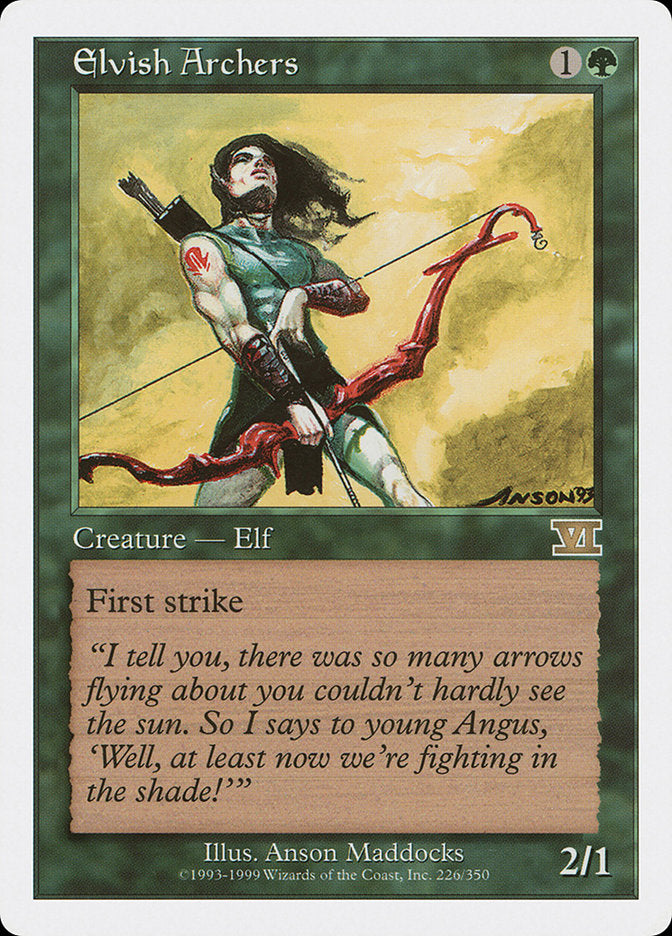 Elvish Archers: Classic Sixth Edition