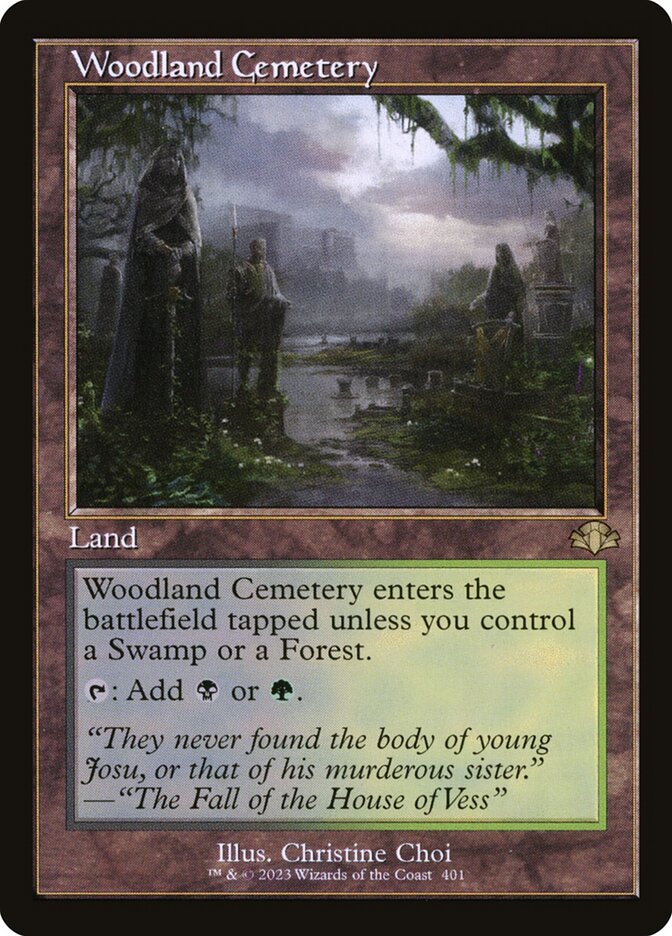 Woodland Cemetery (Retro Frame): Dominaria Remastered