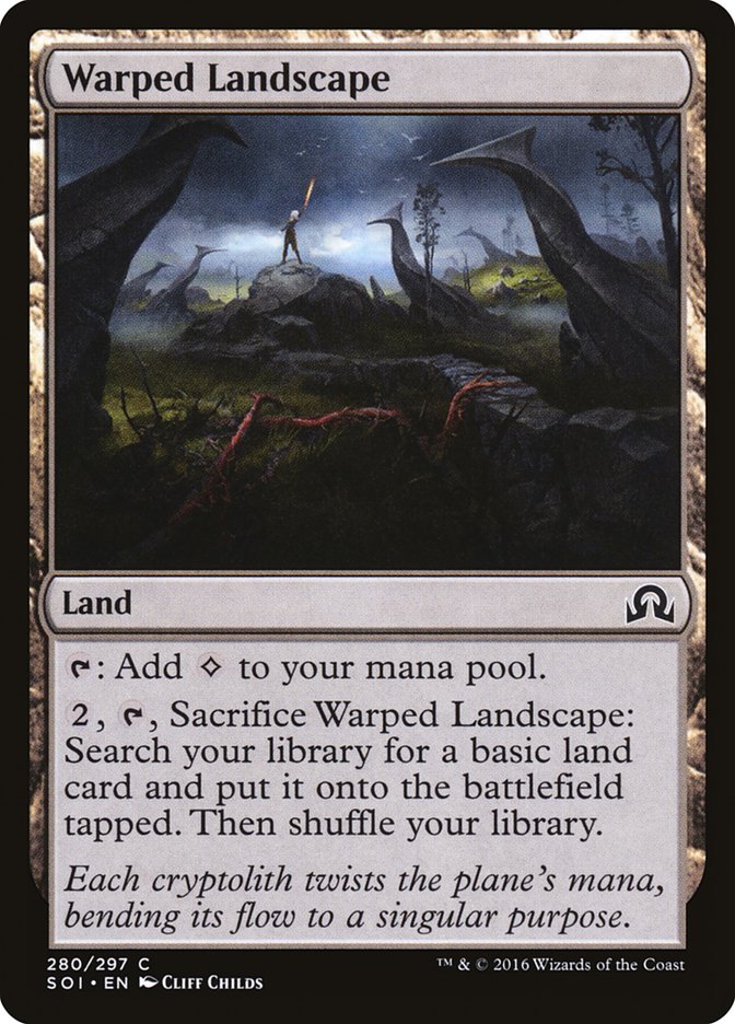 Warped Landscape - (Foil): Shadows over Innistrad