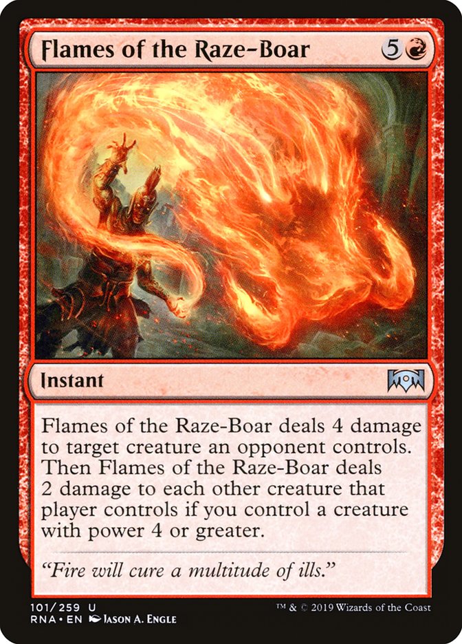 Flames of the Raze-Boar: Ravnica Allegiance