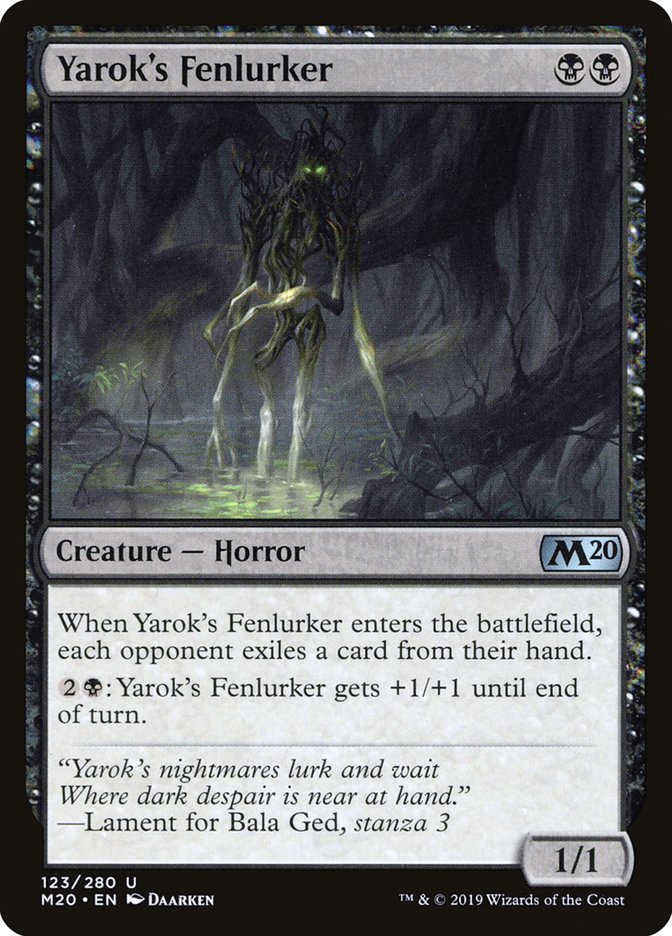 Yarok's Fenlurker - (Foil): Core Set 2020