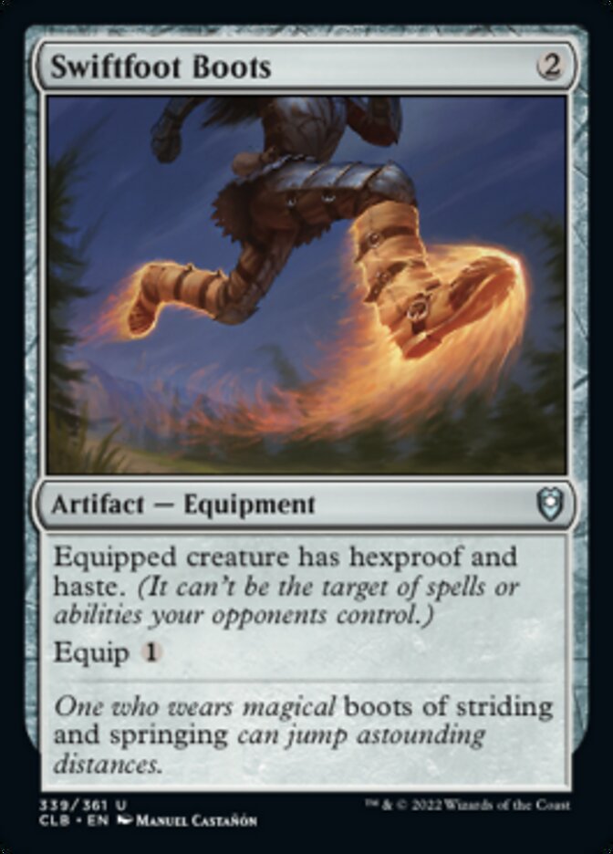 Swiftfoot Boots - (Foil): Commander Legends: Battle for Baldur's Gate