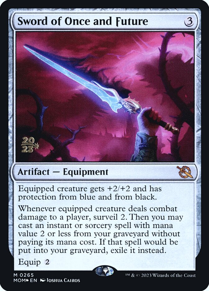 Sword of Once and Future (Prerelease) (March of the Machine) - (Foil): March of the Machine Promos
