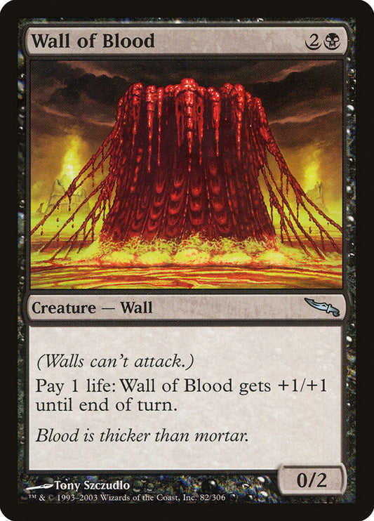 Wall of Blood - (Foil): Mirrodin