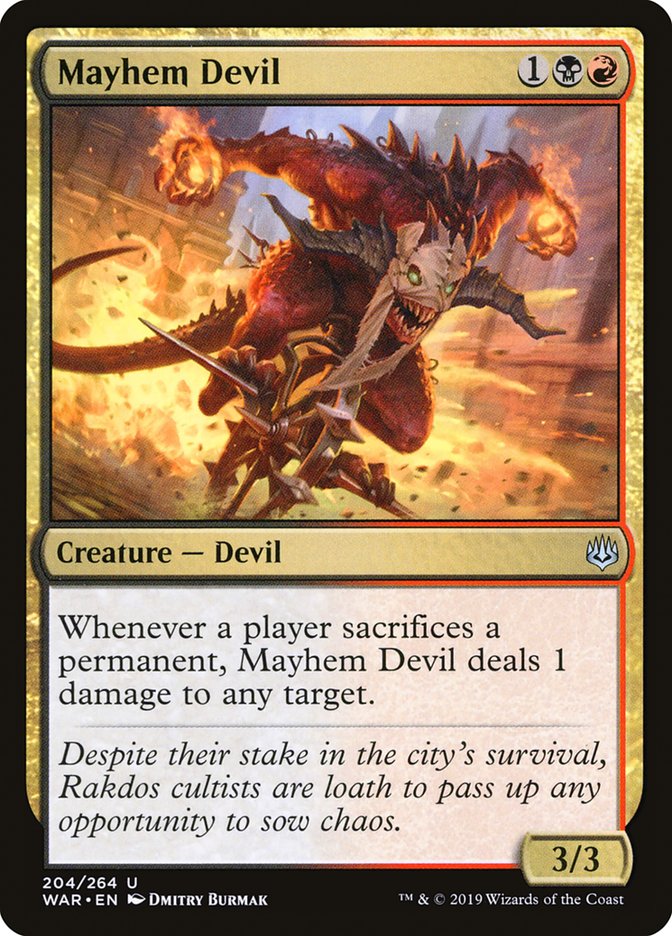 Mayhem Devil - (Foil): War of the Spark