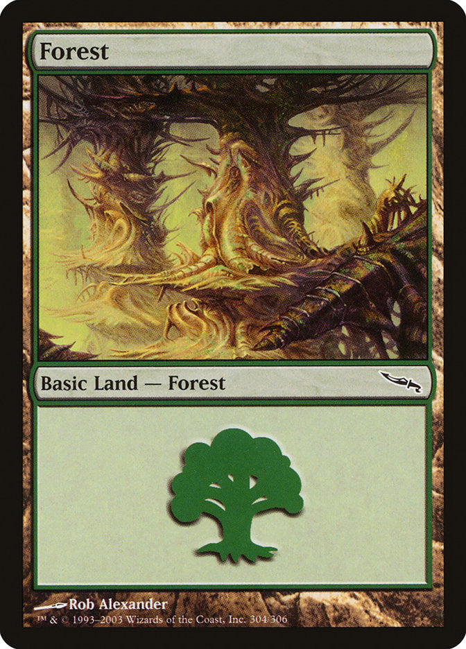 Forest (#304) - (Foil): Mirrodin