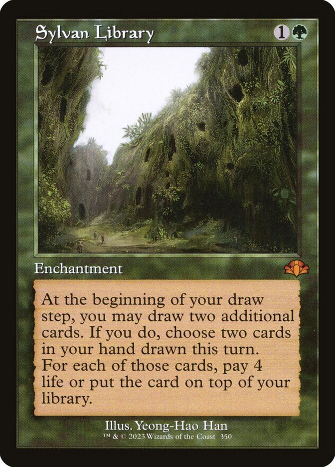 Sylvan Library (Retro Frame) - (Foil): Dominaria Remastered