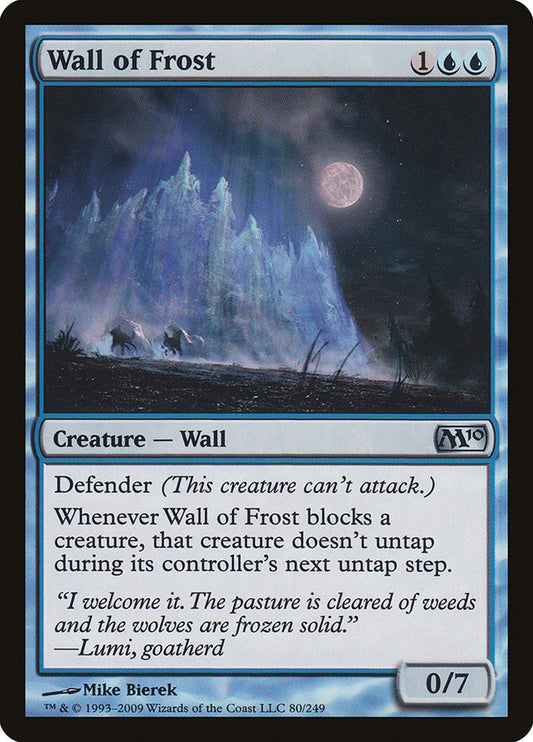 Wall of Frost - (Foil): Magic 2010