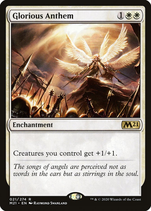 Glorious Anthem - (Foil): Core Set 2021