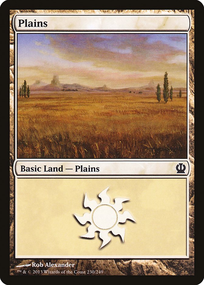 Plains (#230) - (Foil): Theros