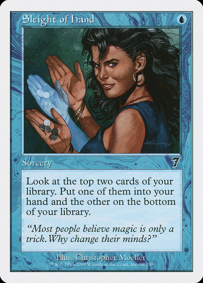 Sleight of Hand - (Foil): Seventh Edition