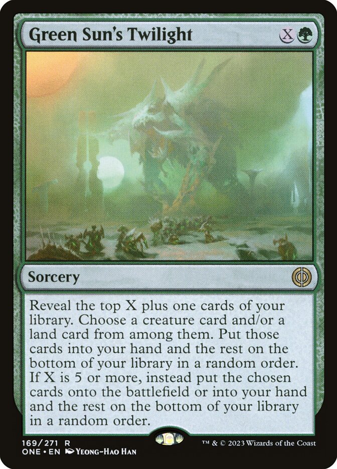 Green Sun's Twilight - (Foil): Phyrexia: All Will Be One