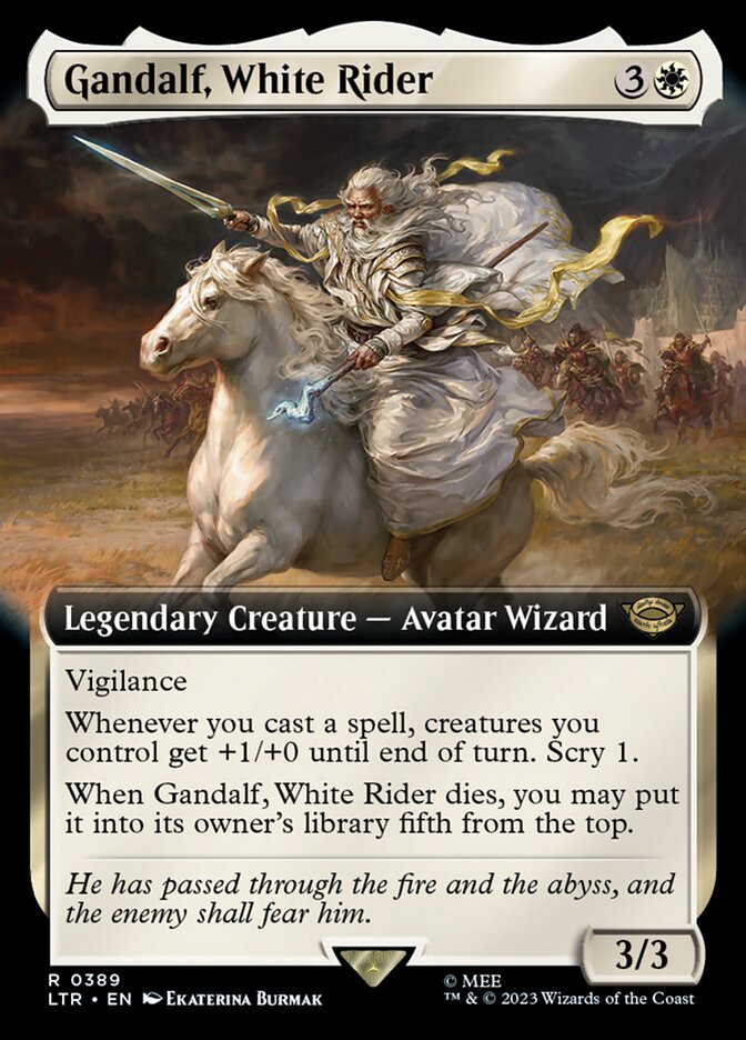 Gandalf, White Rider (Extended Art): The Lord of the Rings: Tales of Middle-earth