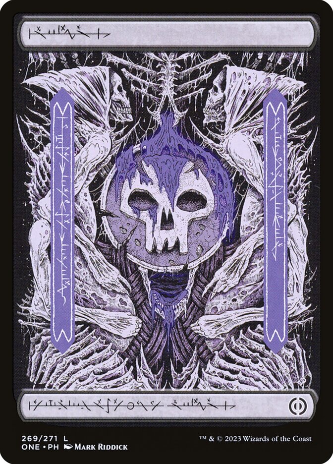 Swamp (#269) (Full Art) (Phyrexian) - (Foil): Phyrexia: All Will Be One