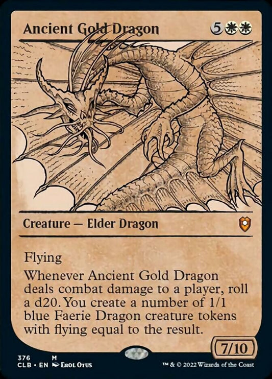 Ancient Gold Dragon (Showcase): Commander Legends: Battle for Baldur's Gate
