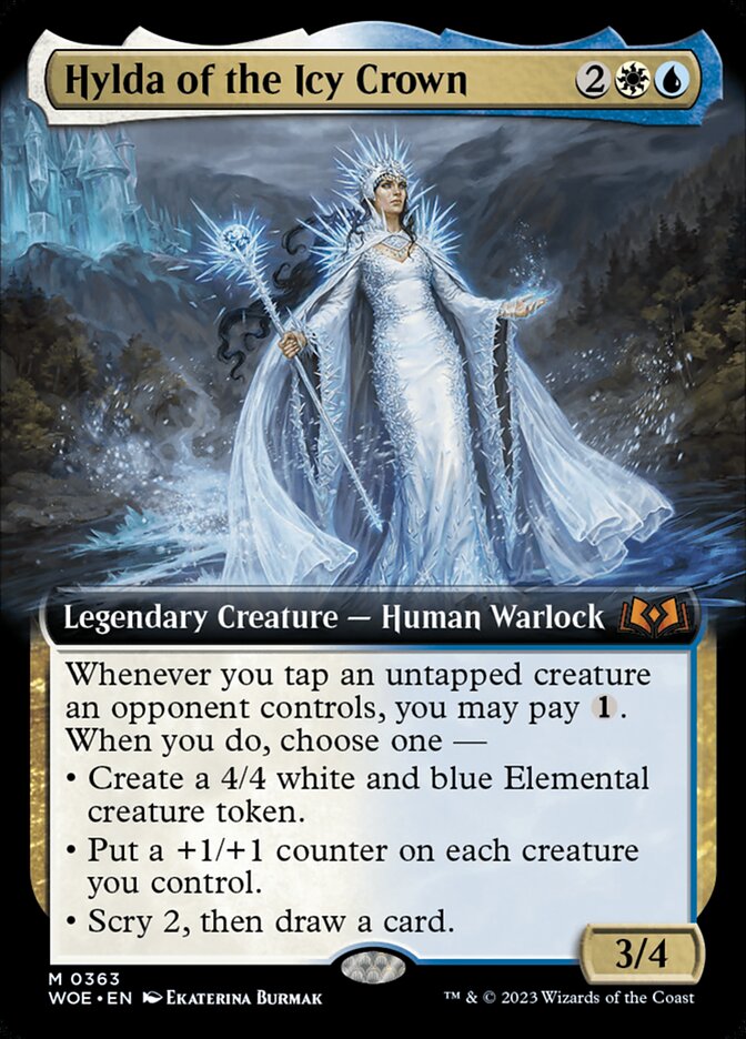 Hylda of the Icy Crown (Extended Art) - (Foil): Wilds of Eldraine