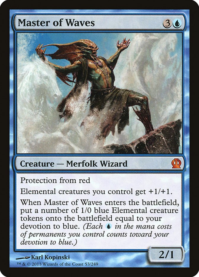 Master of Waves - (Foil): Theros